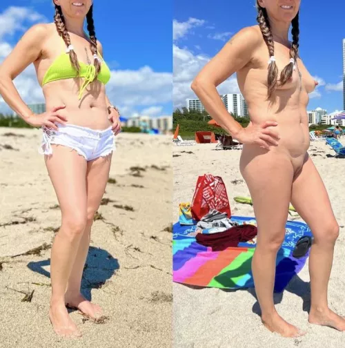 Would be nice if both of these options had a designated area at all beaches.  by inspirednudist