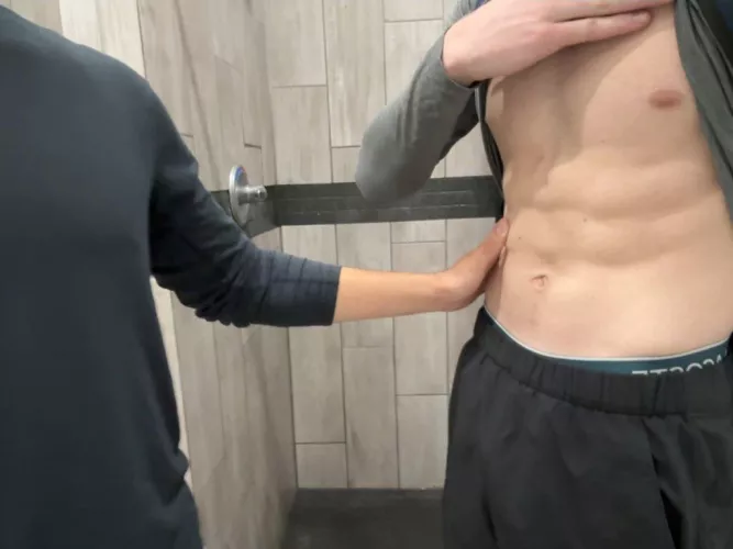 (19) just left the gym about to mess around with my str8 roommate @jackhills1002 by DataPsychological651