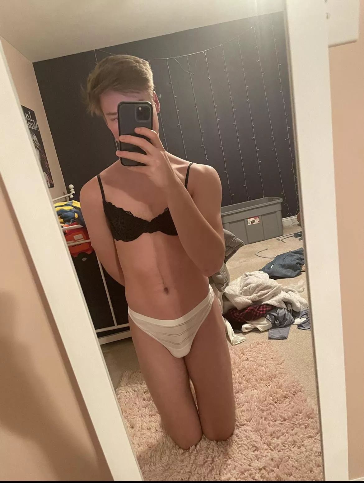 Any other twinks like wearing their sister’s clothes? posted by No-Fox-34