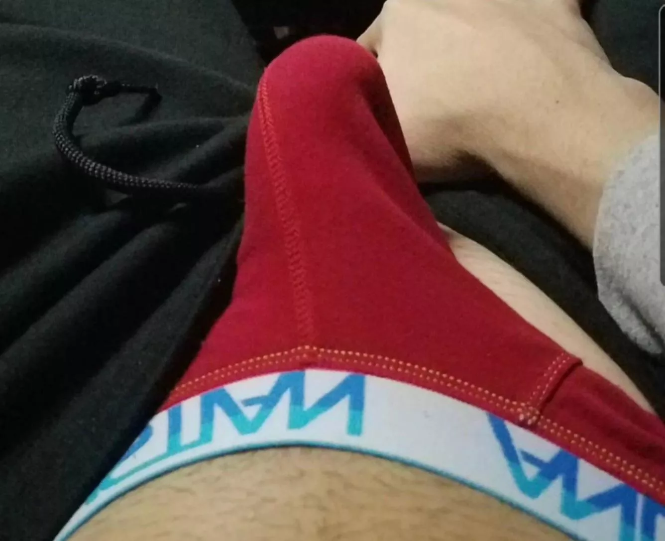 Chilling in my red Andrew Christians. Anyone down for SC group? posted by Ok_Title_2429