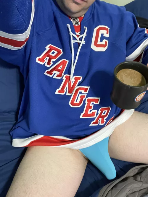 Got my coffee and my jersey! Just need you. DMs open!  by Buster912