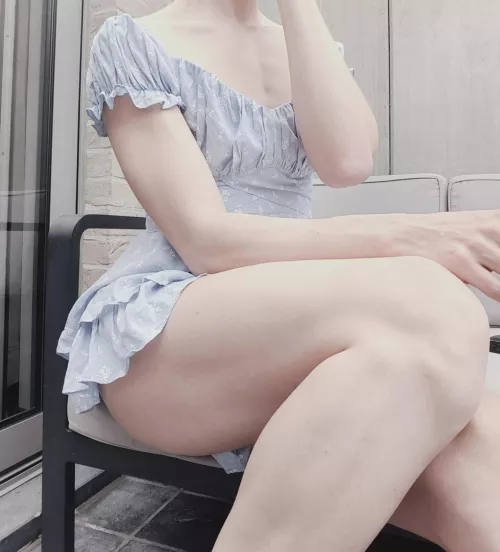 I can finally sit outside again!  by youngandcurious1234