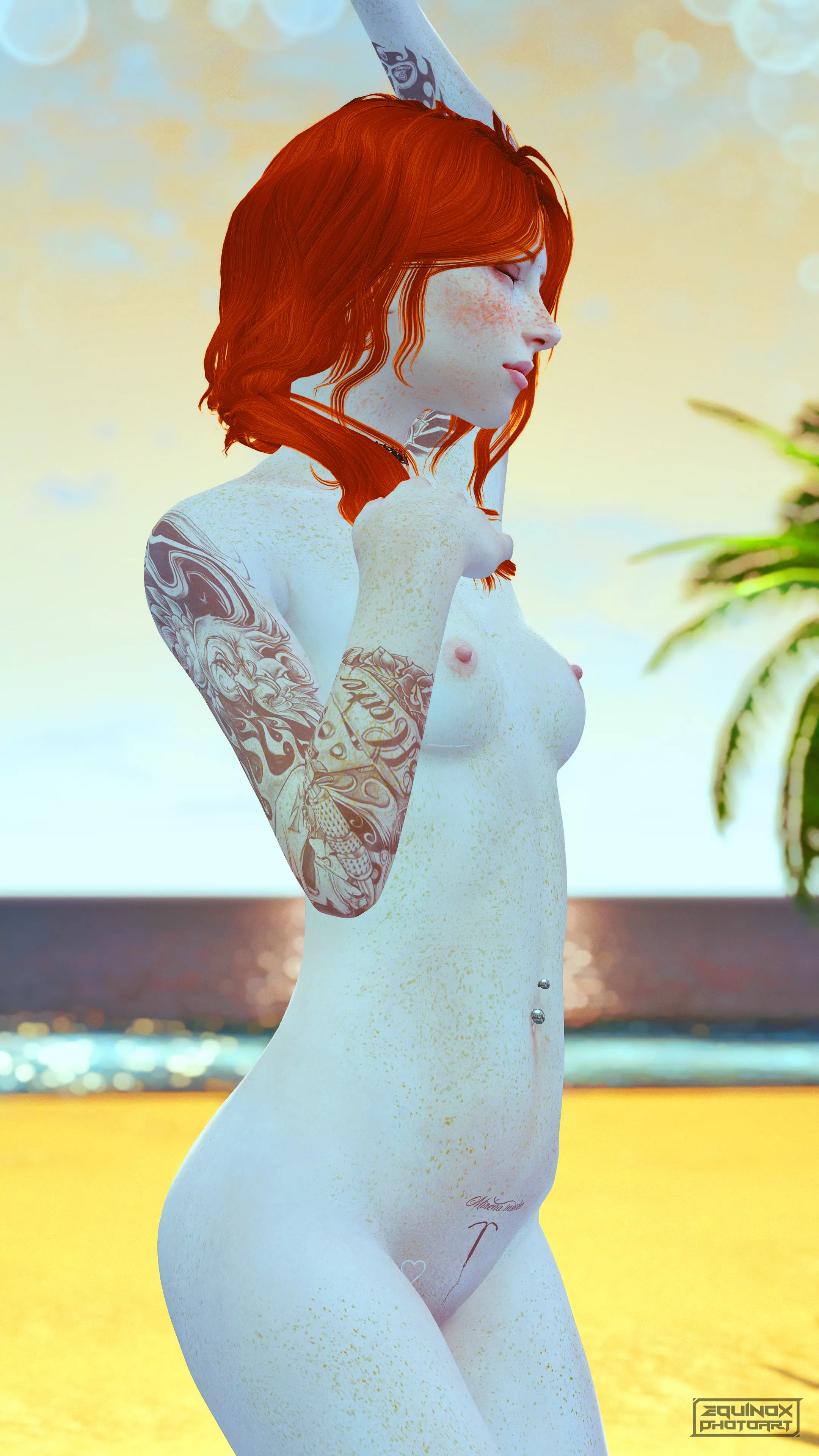 Pin-up redhead showing off her body posted by EquinoxPhotoArt