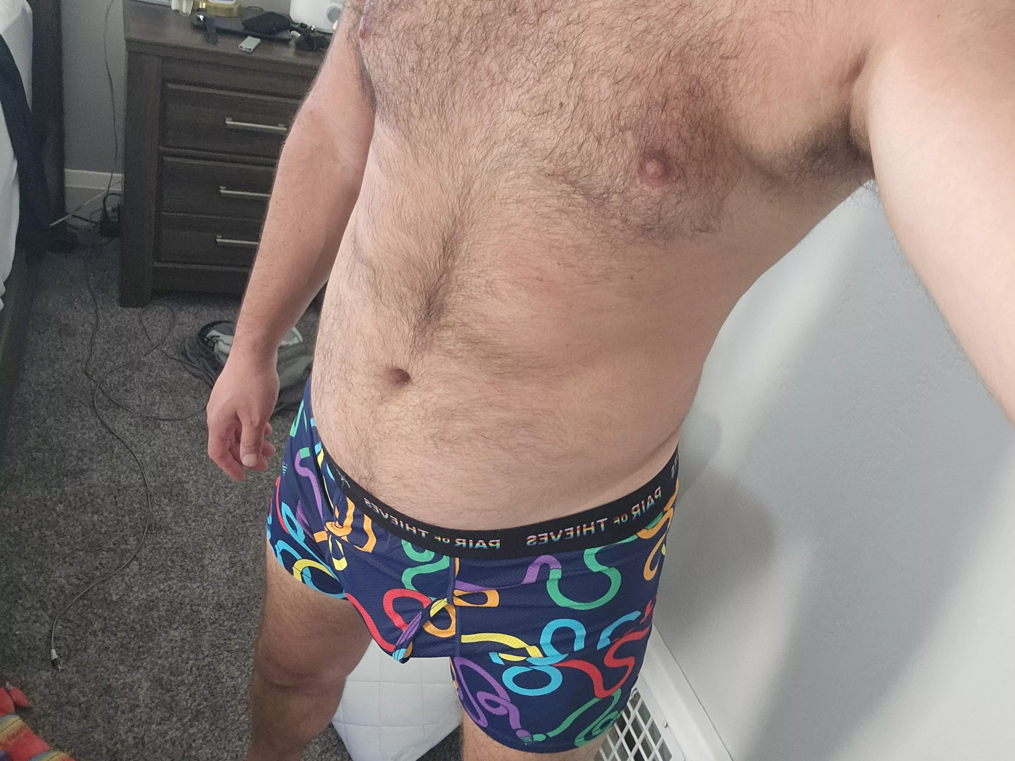 Pull them down. 😈 posted by Jasper0159