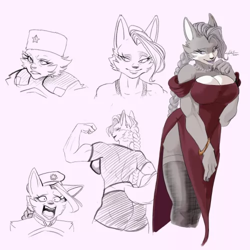 Set of sketches #6 by chay_furry