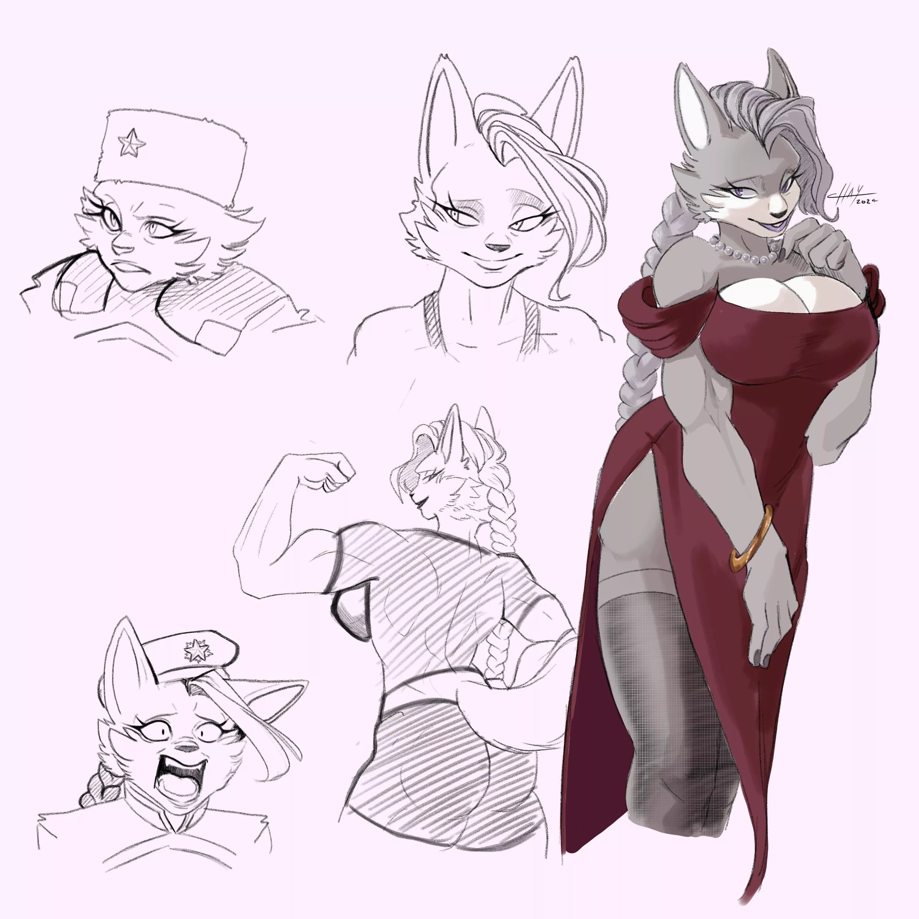 Set of sketches #6 posted by chay_furry