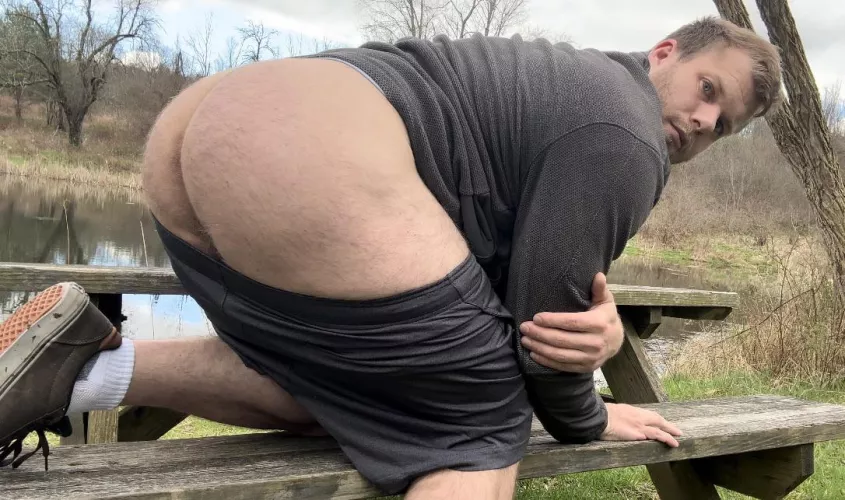 Waiting for you at the park!  by muscledadddyxxx