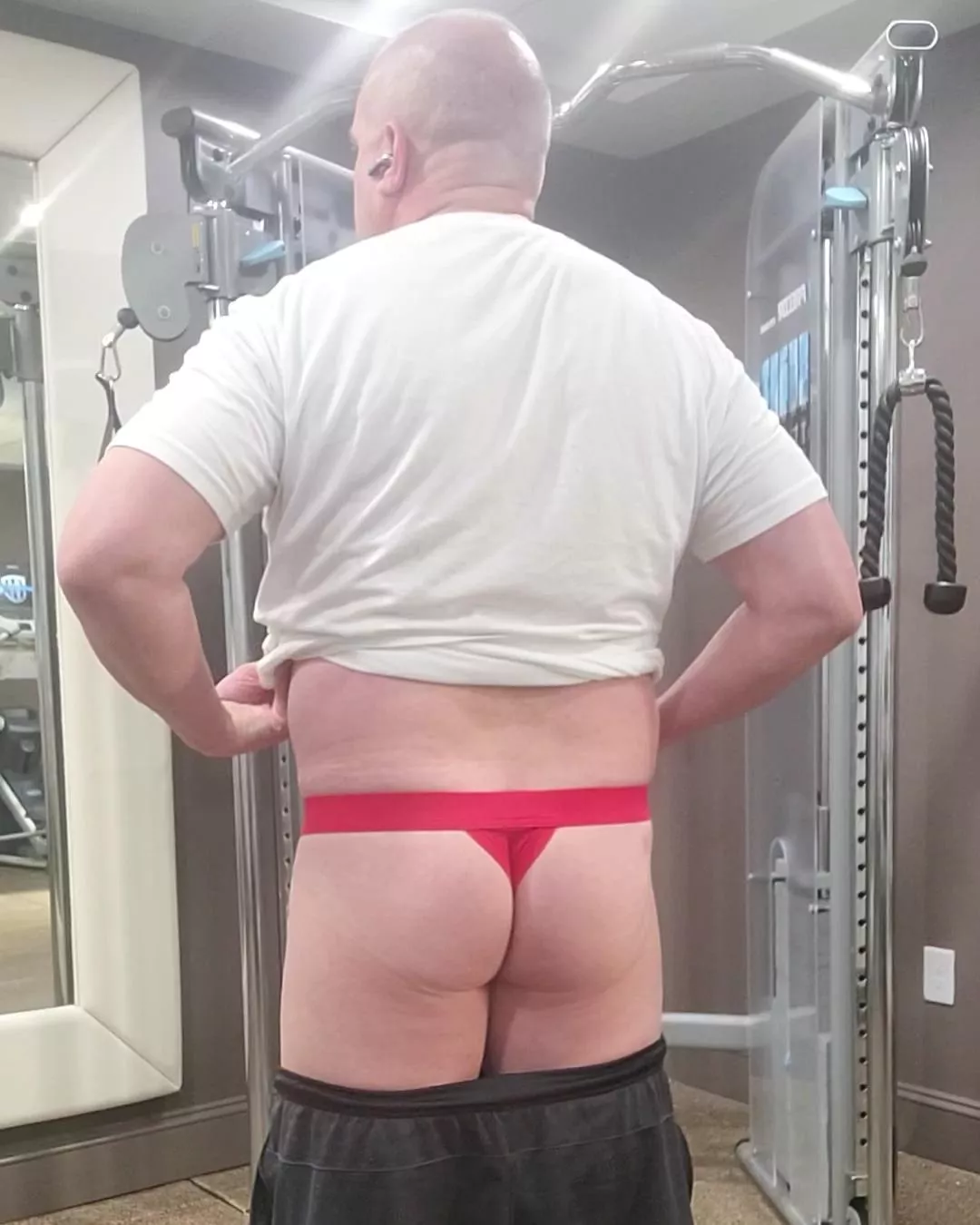 What are you wearing under those gym shorts? posted by lockedmsclbttm