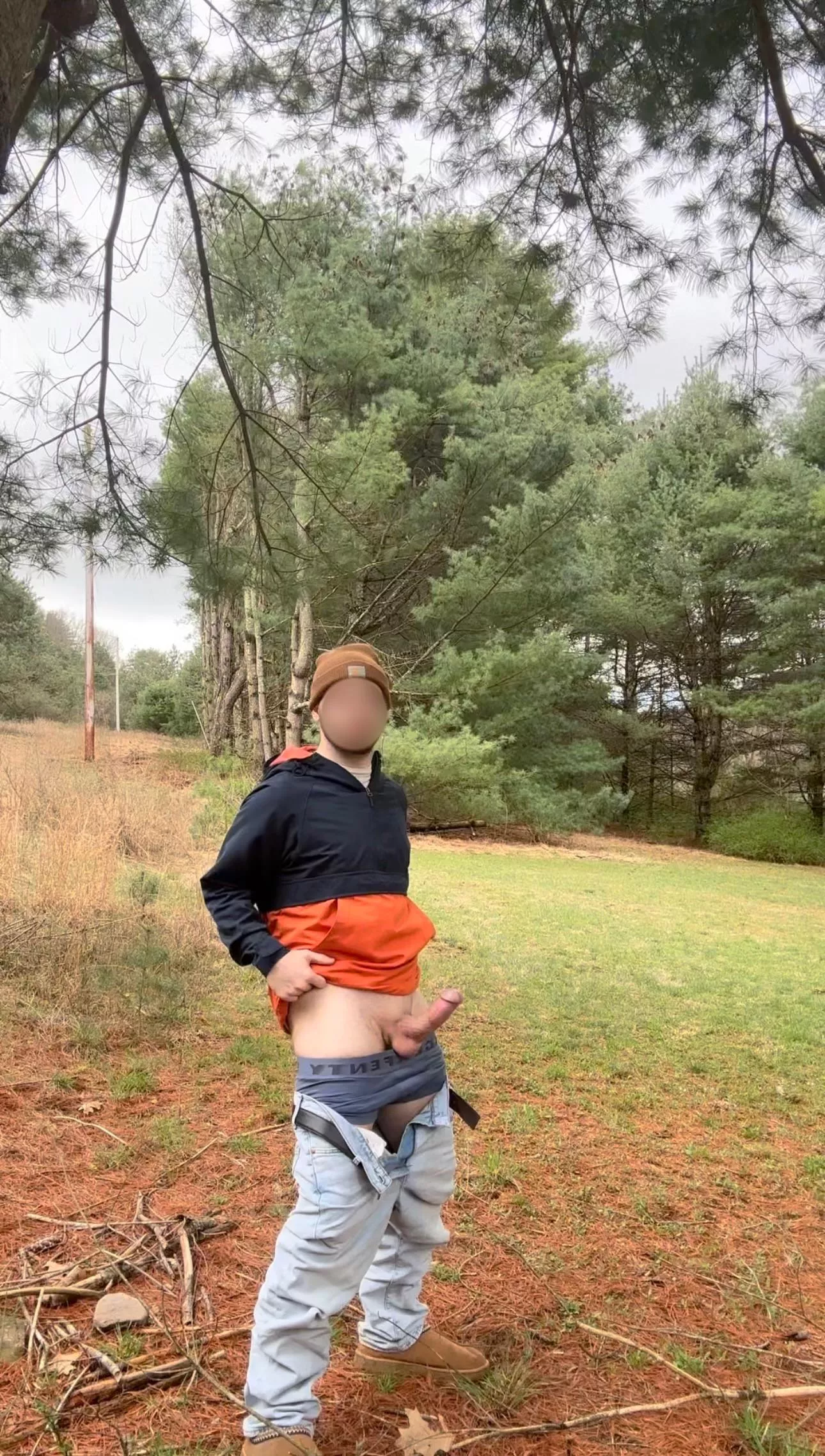 what would you do if you caught me in the woods like this? posted by dontaejn2000