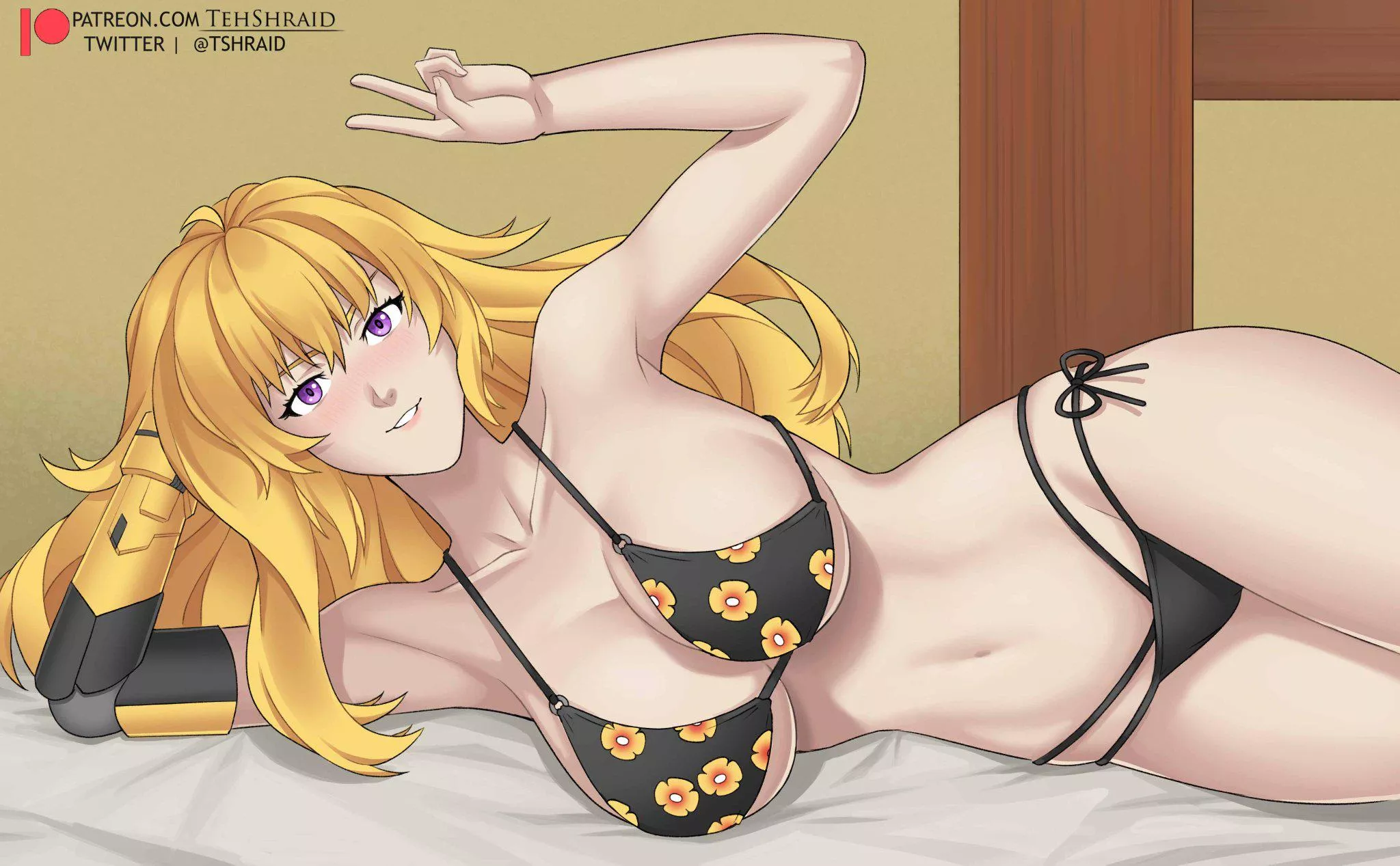 Yang posing in her bikini (@TShraid) posted by SniperNose69