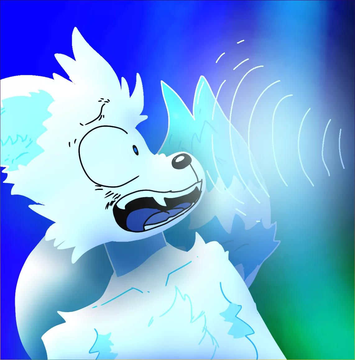 AAAAAAAAA!(art by me, and this is my fursona too lol) posted by Dasinixxter