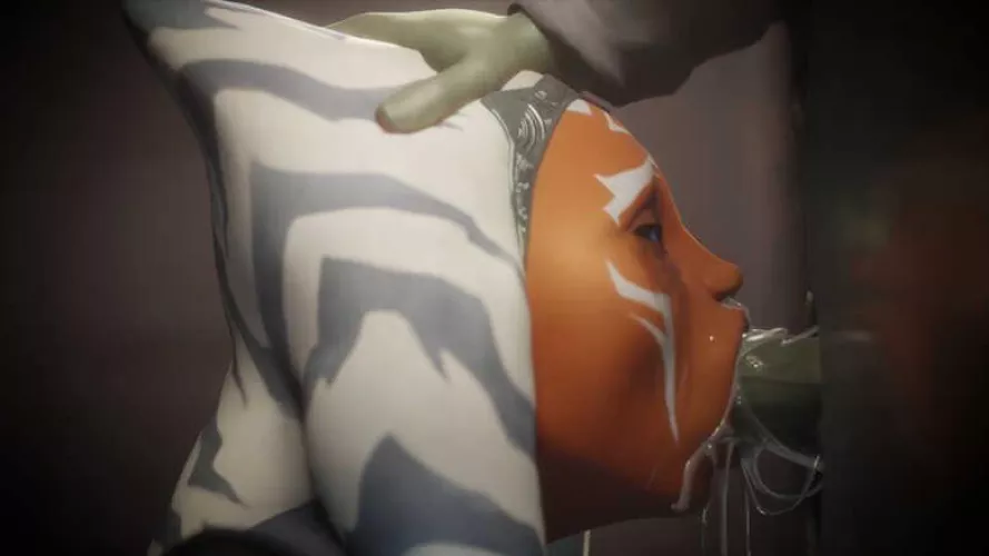 Ahsoka gets a mouthful at the gloryhole (crossbowpussycat) by Braindumbgoon