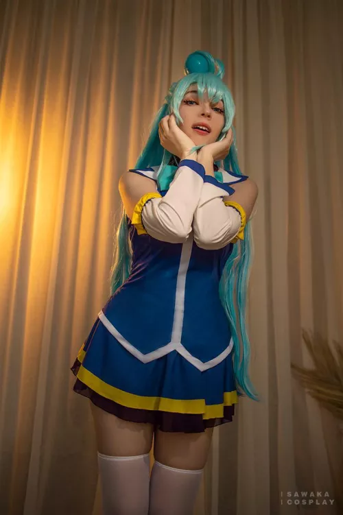 Aqua from KonoSuba cosplay by Sawaka by Sawakate