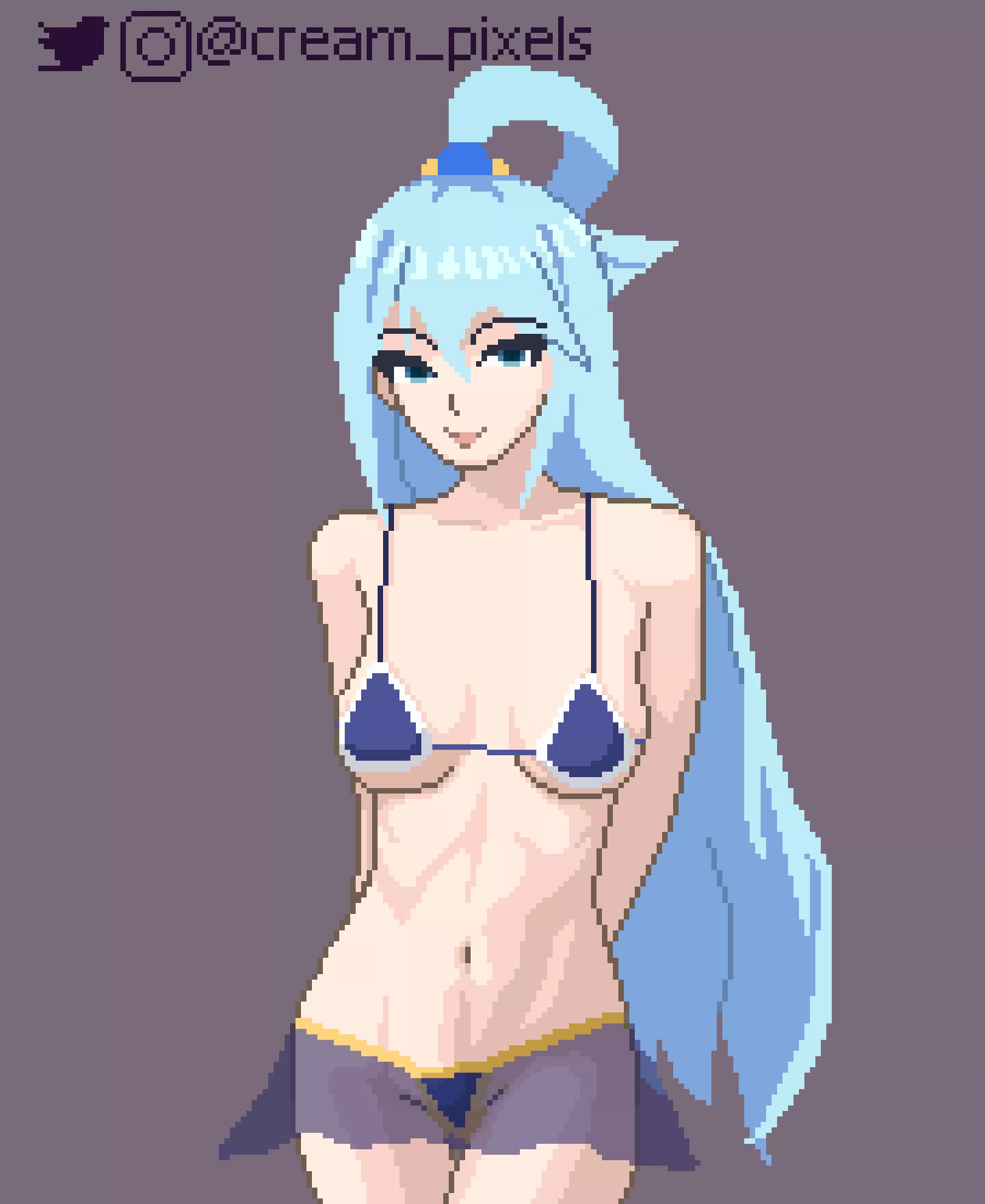 Aqua 💙 posted by CreamPixels