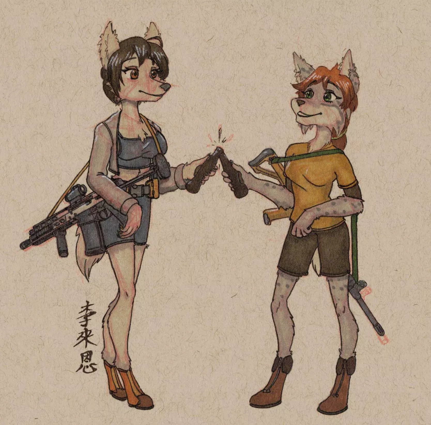 Gun Day Sunday 182! (Art By Me) posted by Pyre_Vulpine