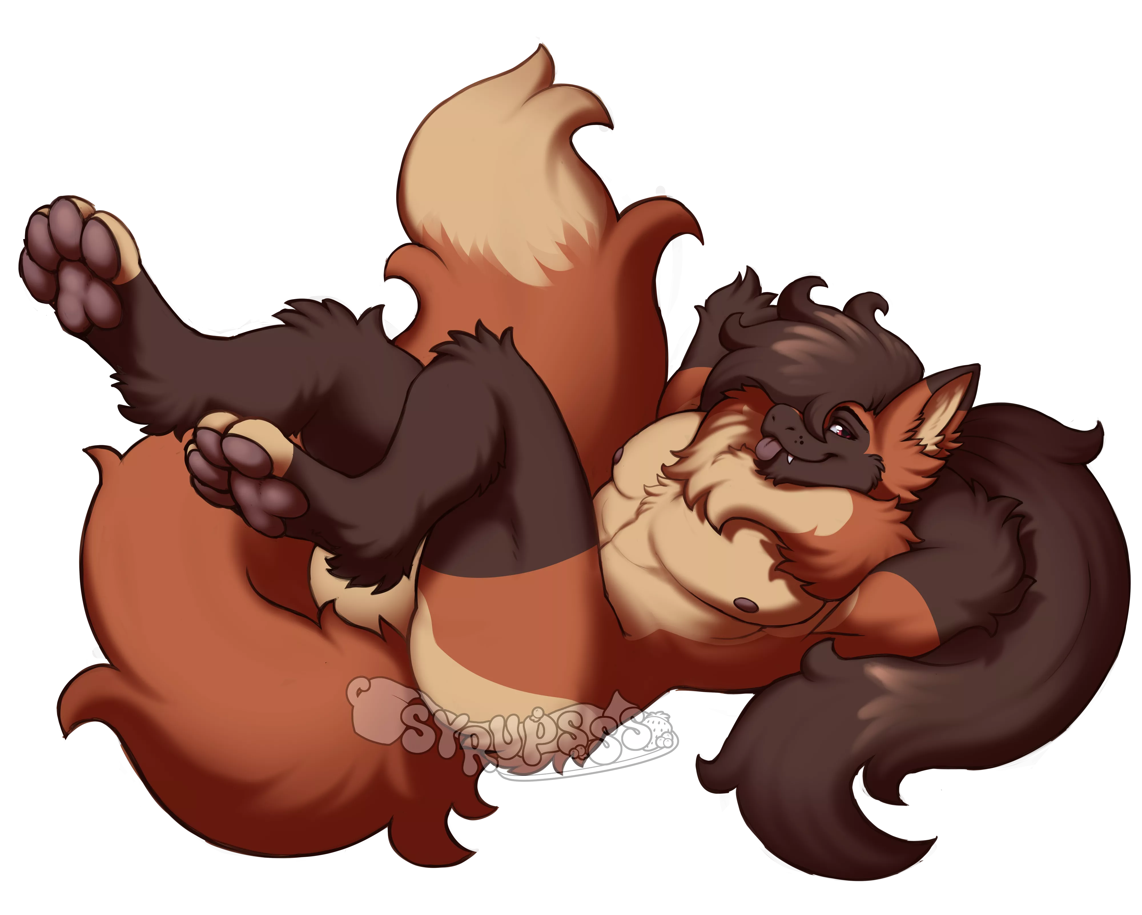 Maned Wolf Pinup [Commission by Me] [Q] posted by kknk