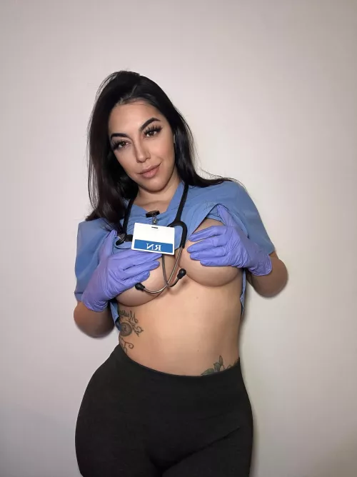 My patients like when I show up to work without a bra by nurse_cherxo