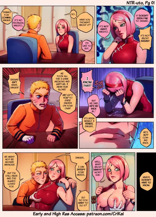 Naruto x Sakura Page 1 (CriKai) by CriKai