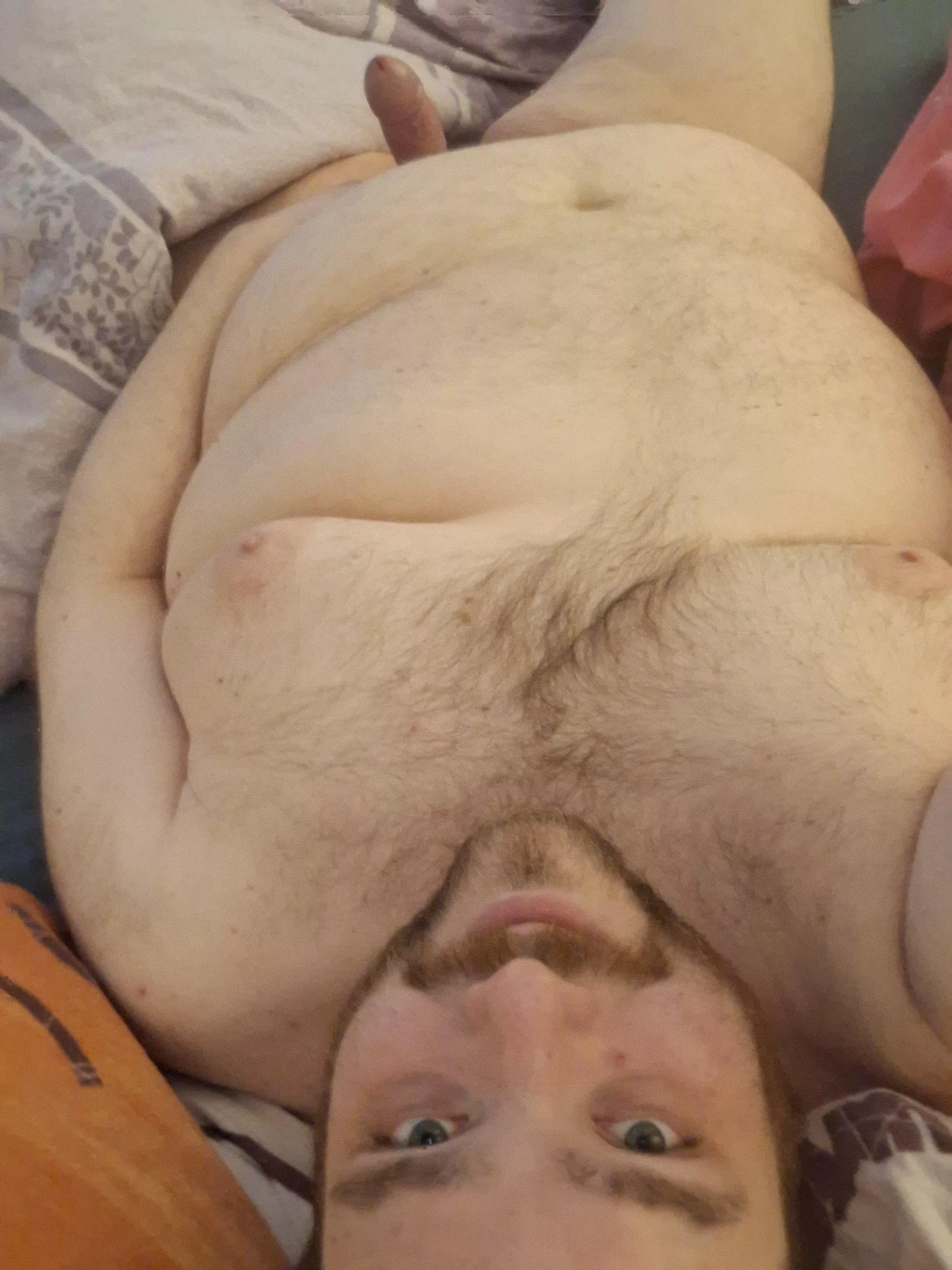 Relaxing in bed, had an edible or two. posted by explosiverubberducky