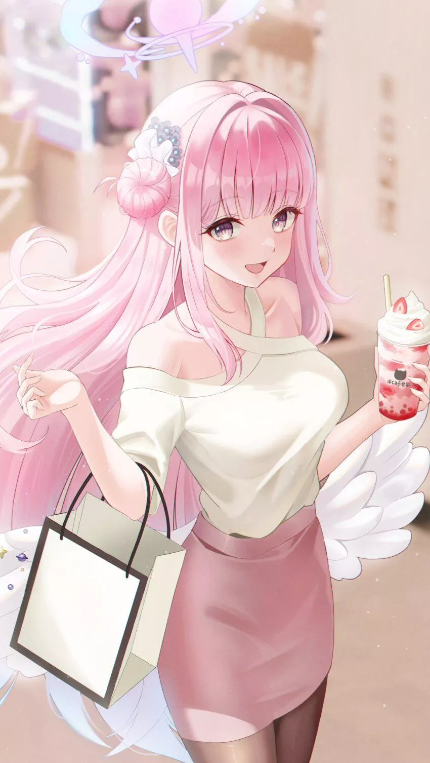 Sexy and cute angel waifu posted by reversedturnover