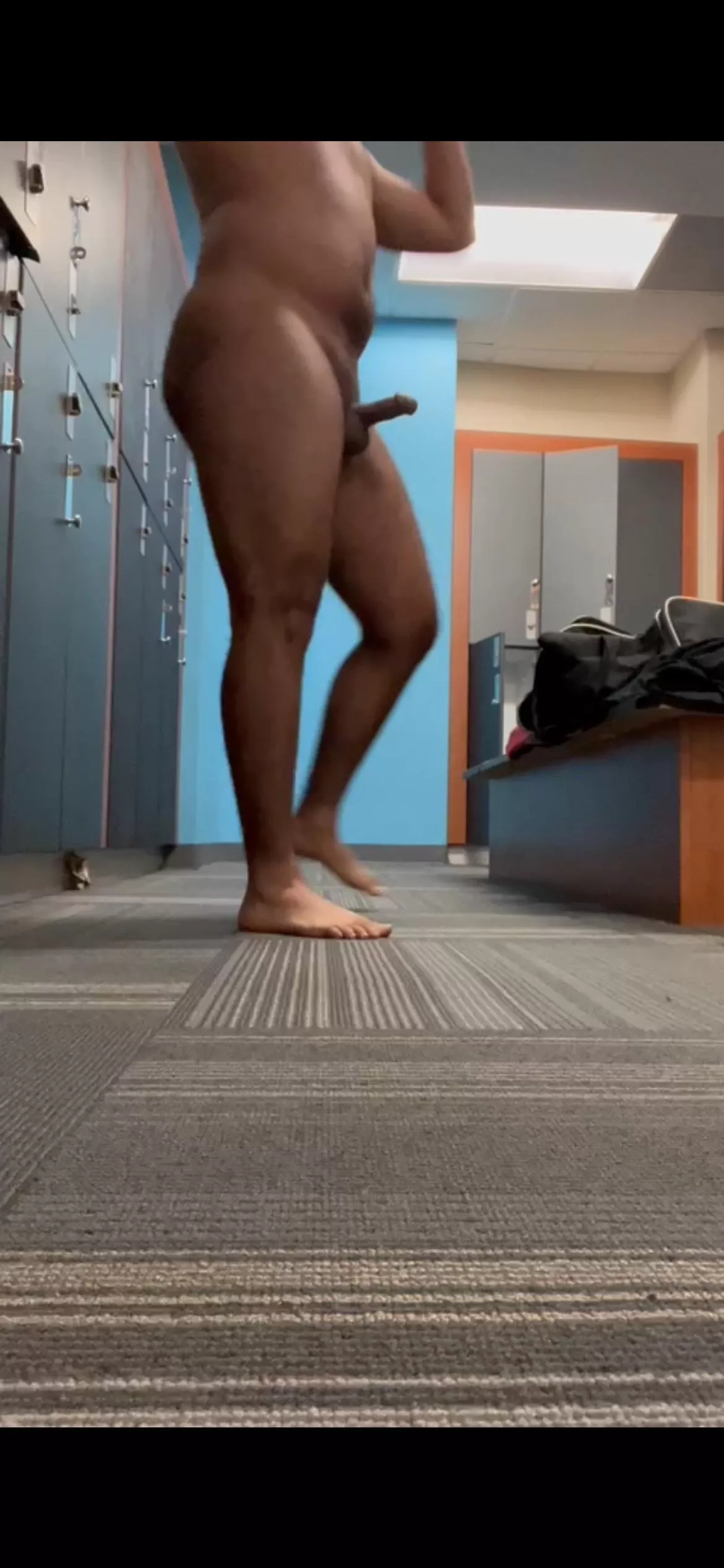 usually walking naked hard around the locker room posted by selfs1n
