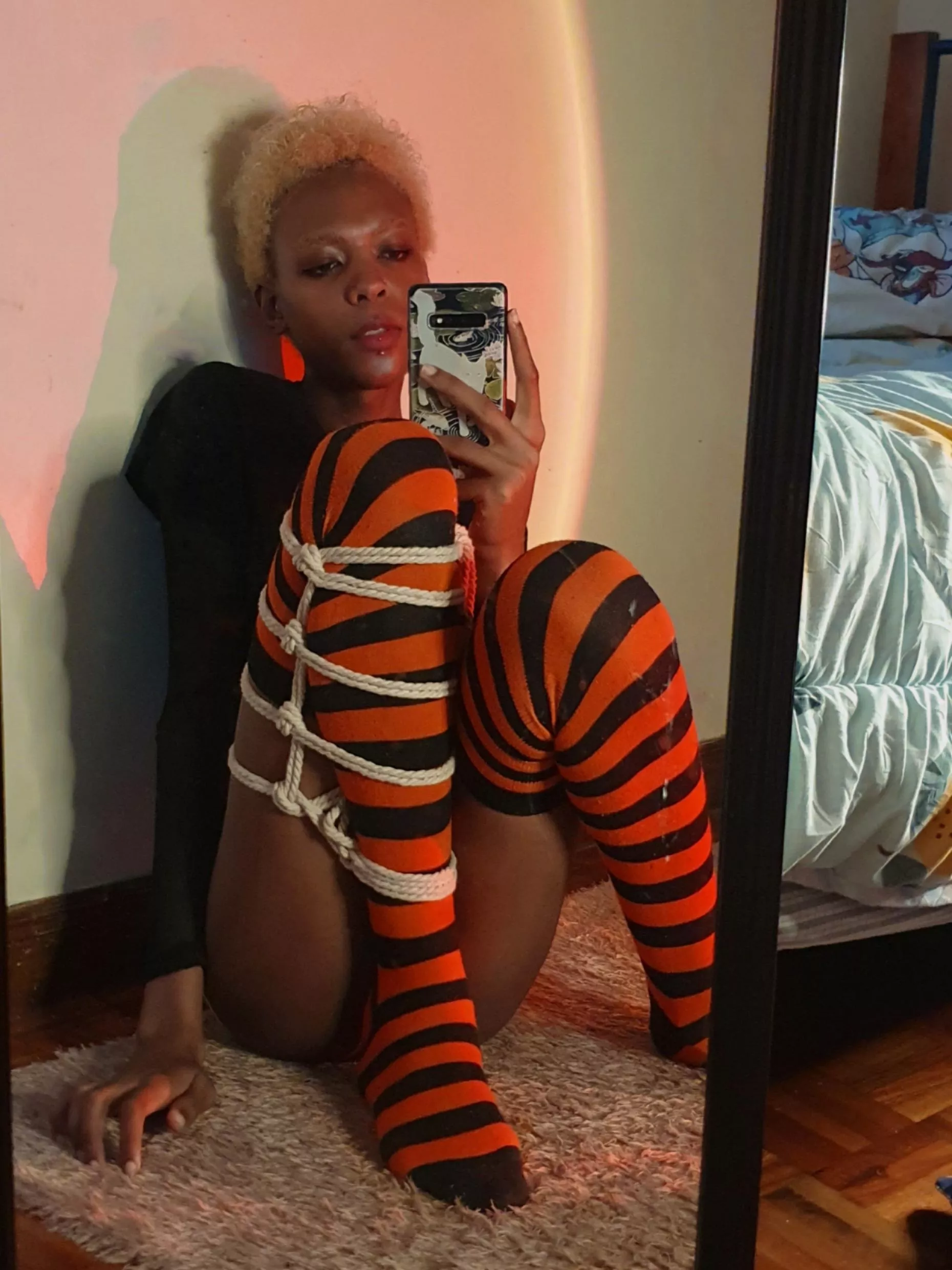 Addicted to feeling the tight grip of rope and wishing it was your hands instead  posted by etherealslvt