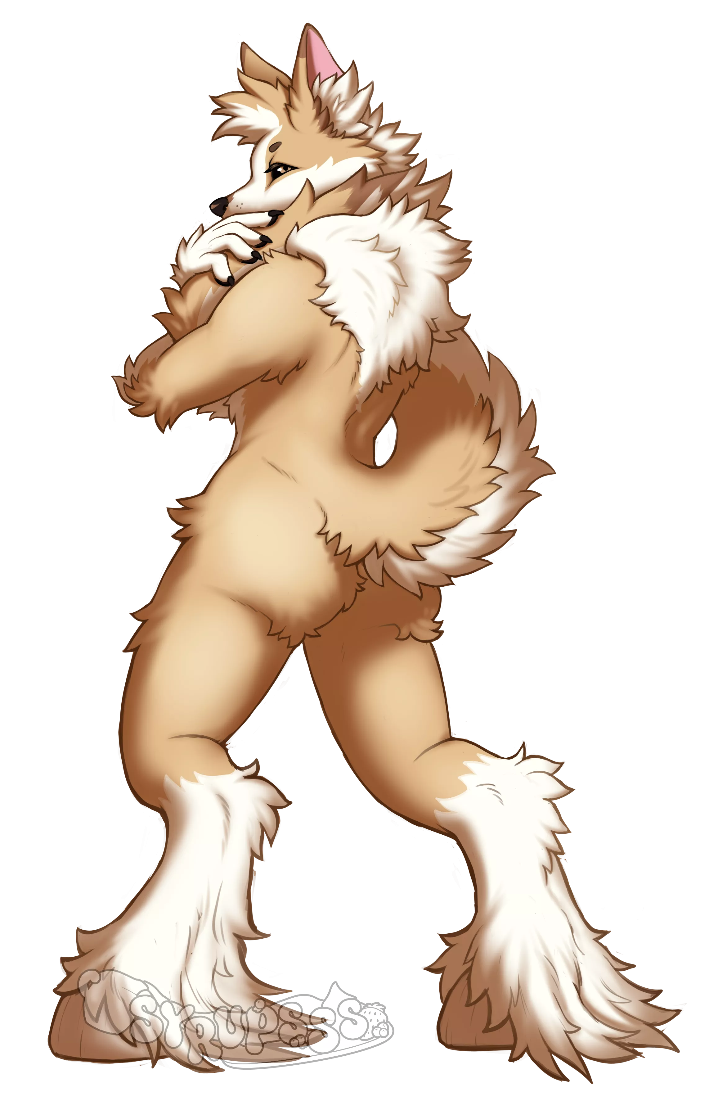 Clydesdale Fox Pinup [Commission by Me] [Q] posted by kknk