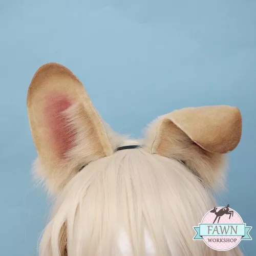 Dog ears I made recently :3 They're for sale (made by me) by siarczi
