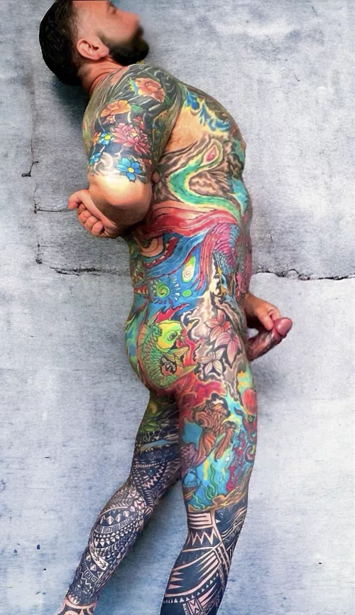 Full body tattoo by thinkedjink