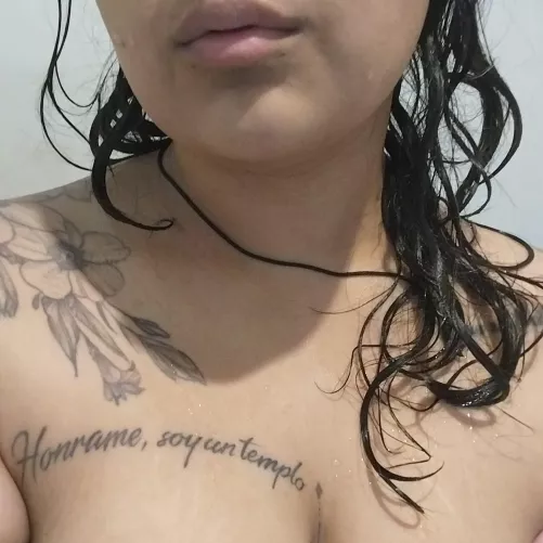 It's amazing how much I can get wet in the shower ;) by Emotional_cat1232