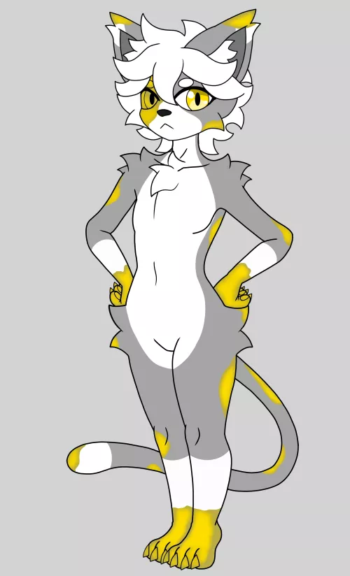 made a cat fursona his name is midas :3c by REBEX_MAN