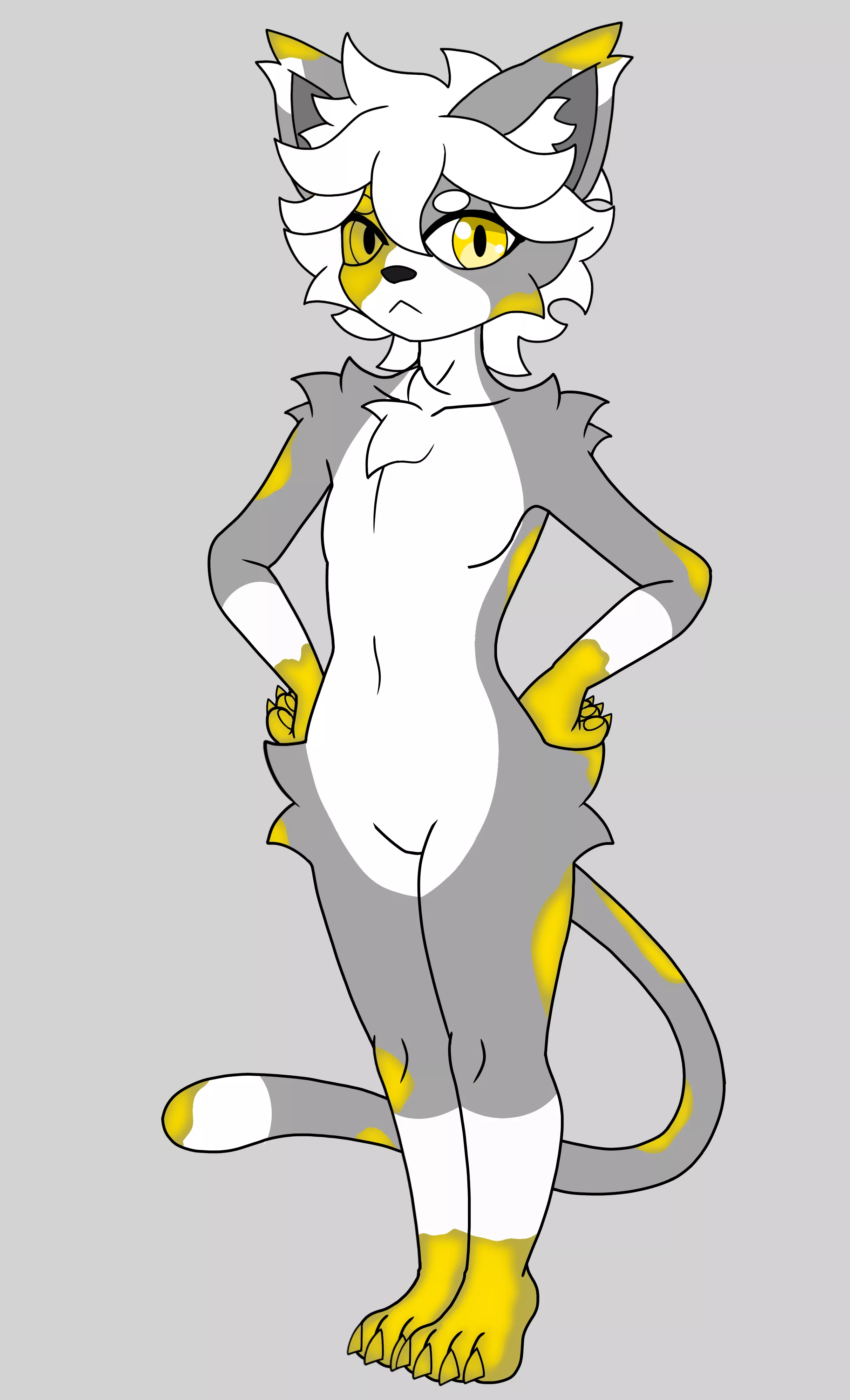 made a cat fursona his name is midas :3c posted by REBEX_MAN