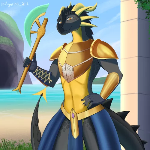 Neftis showing off his Ceremonial Armor~ by ThePrimeDragon