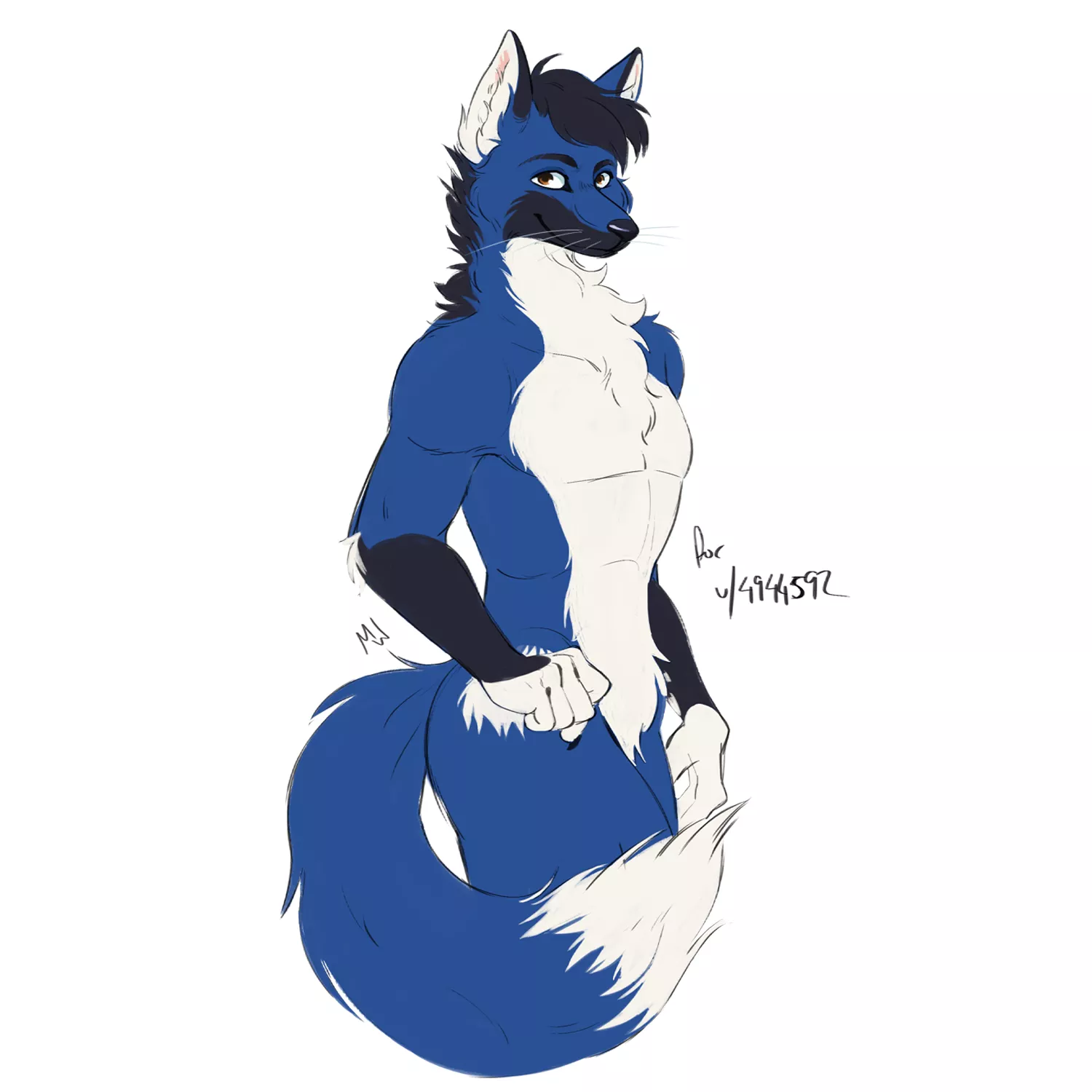 Number 83 in my 100 Furries series. Sona belongs to u/494459 (Art by my @MellowWingArt on X) posted by MellowWingArt