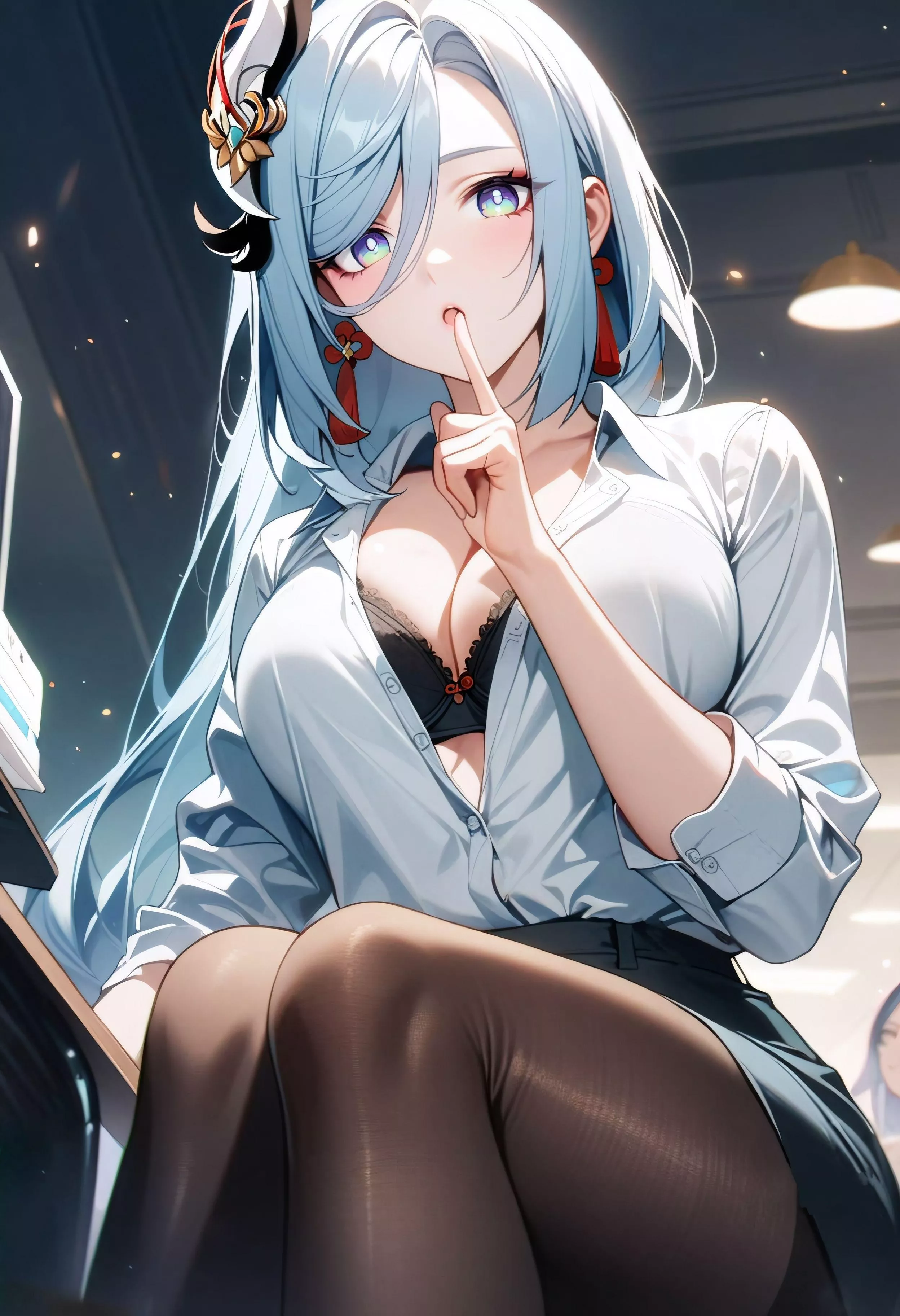 Office Lady Shenhe [Genshin Impact] posted by CheetahSperm18