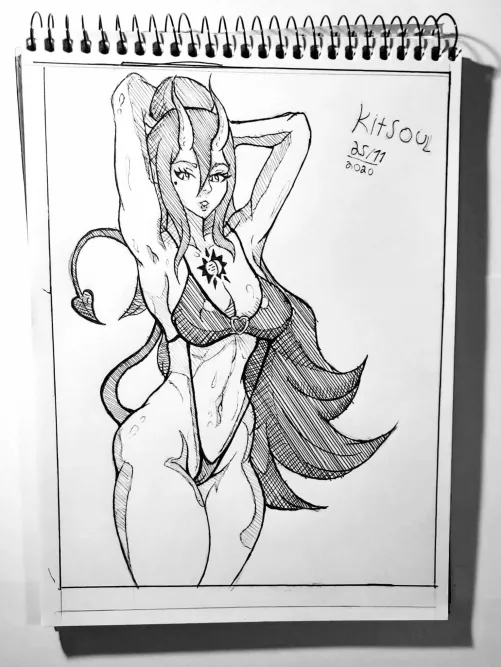 Old Swim suit succubus (EIKitsoul) [OC] by El_Kitsoul