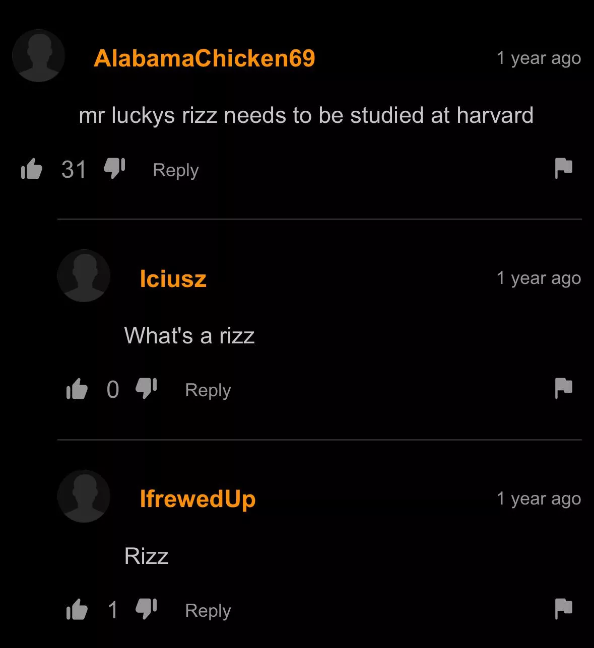 Rizz posted by deadlybum
