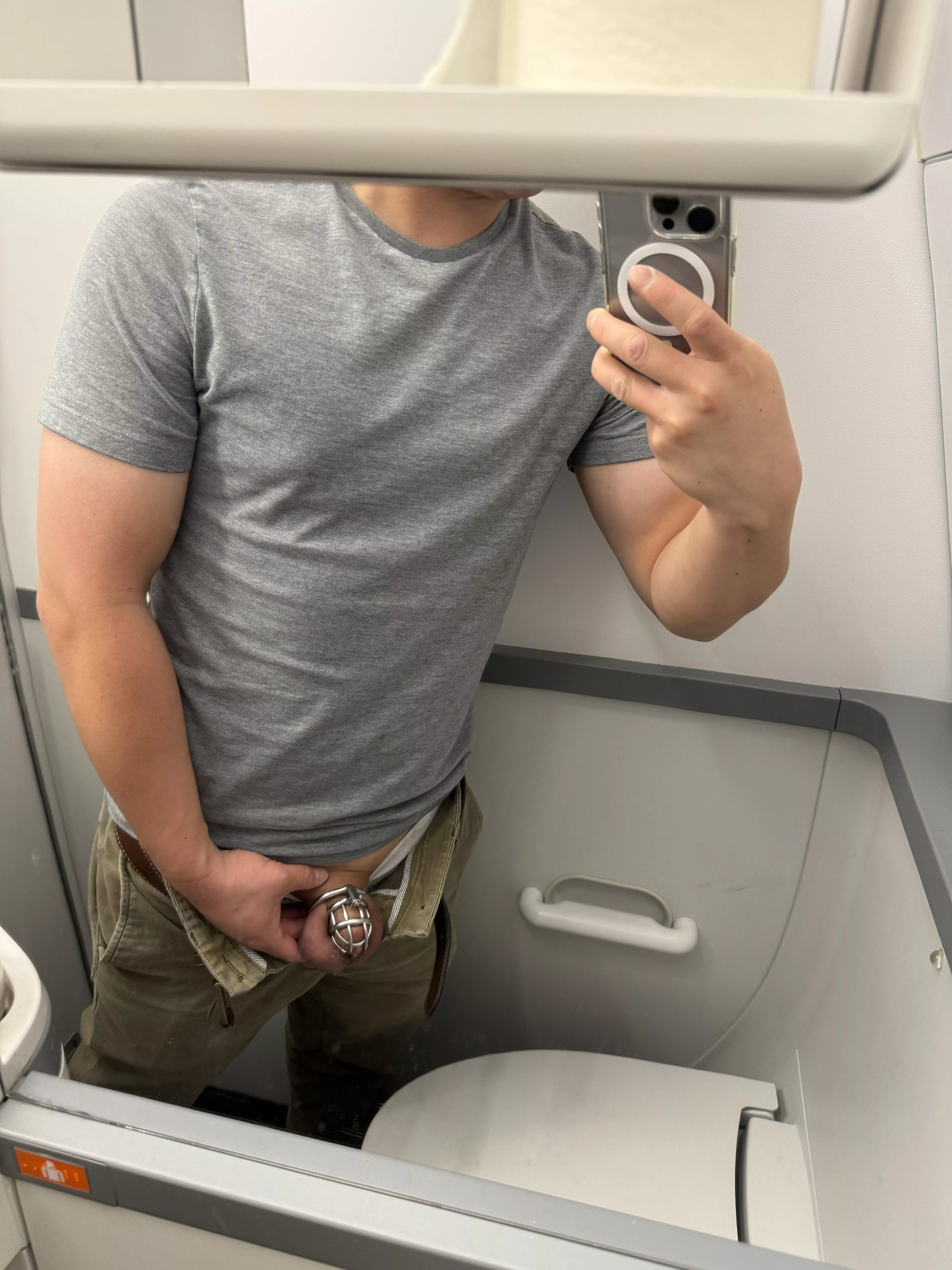 The Anti-Mile High Club posted by chastitybitch