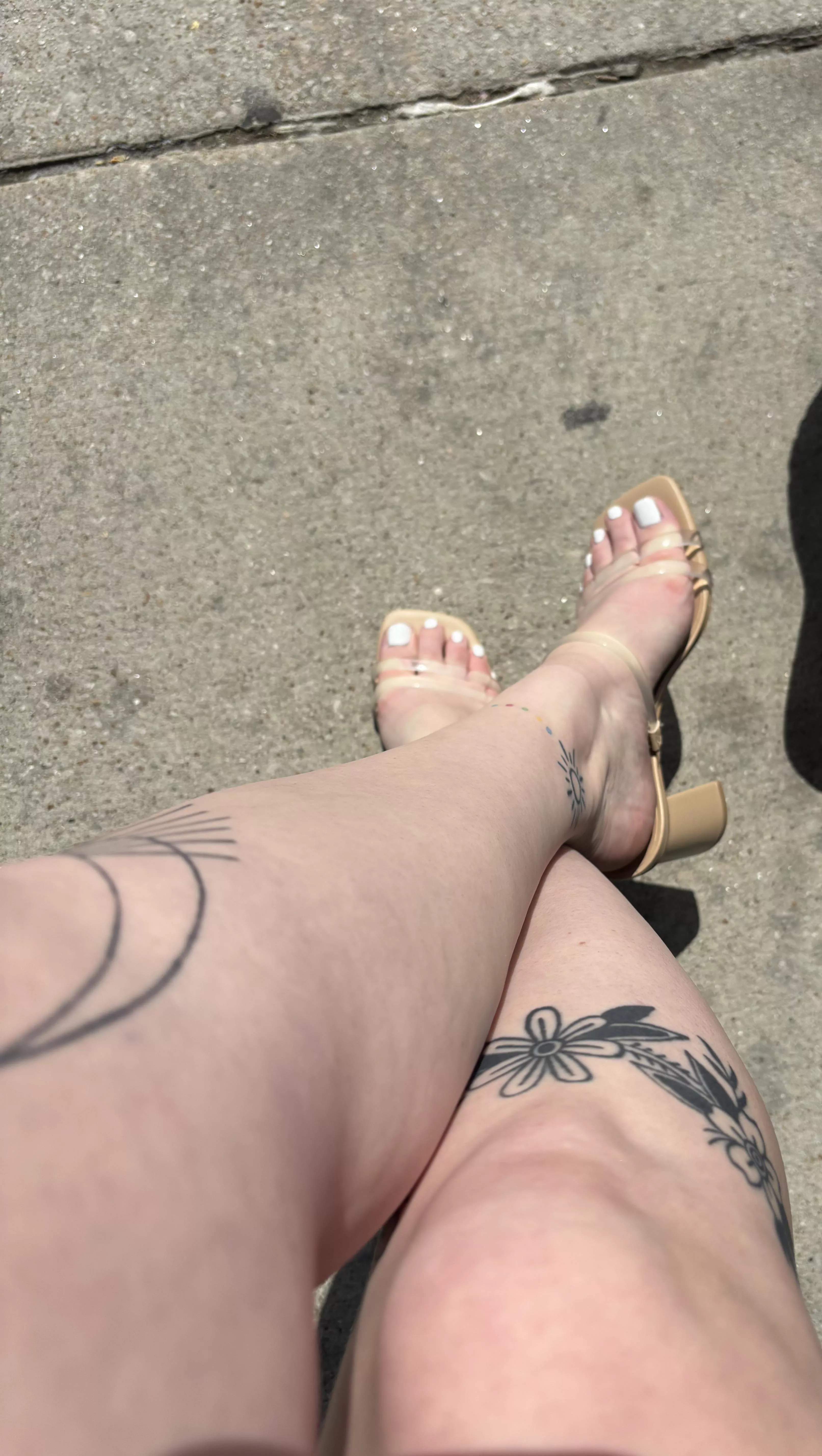 These heels make my toes and soles blushy! Can you tell? 😳 posted by Shot-Astronomer-4301