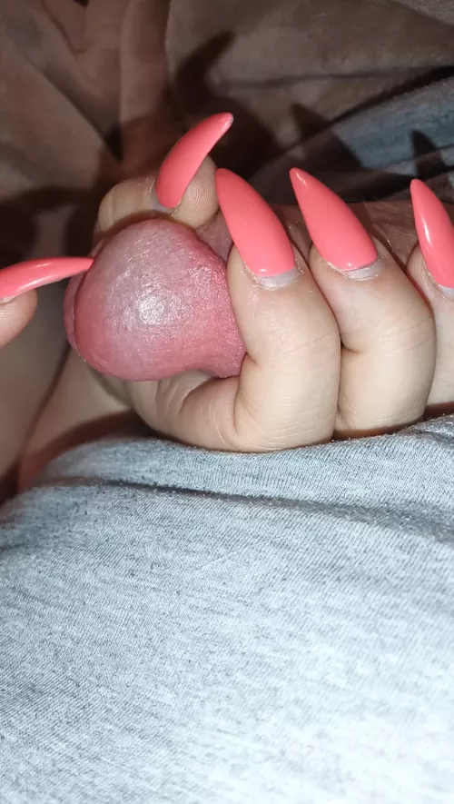 U asked me last time how deep I can go. See yourself.🥵 Don't forget to choose my new nail colour 😘 by HarleyHavest