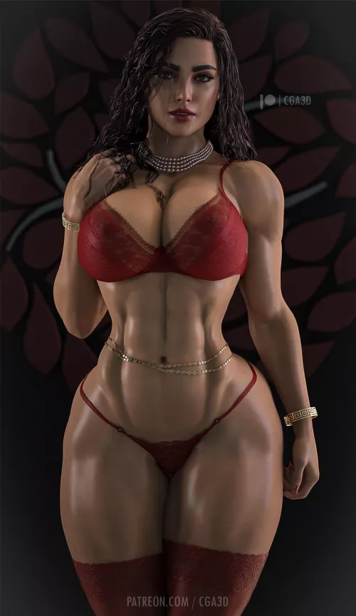 Andrea (Cga3D) [Original] by Kuro-Oji