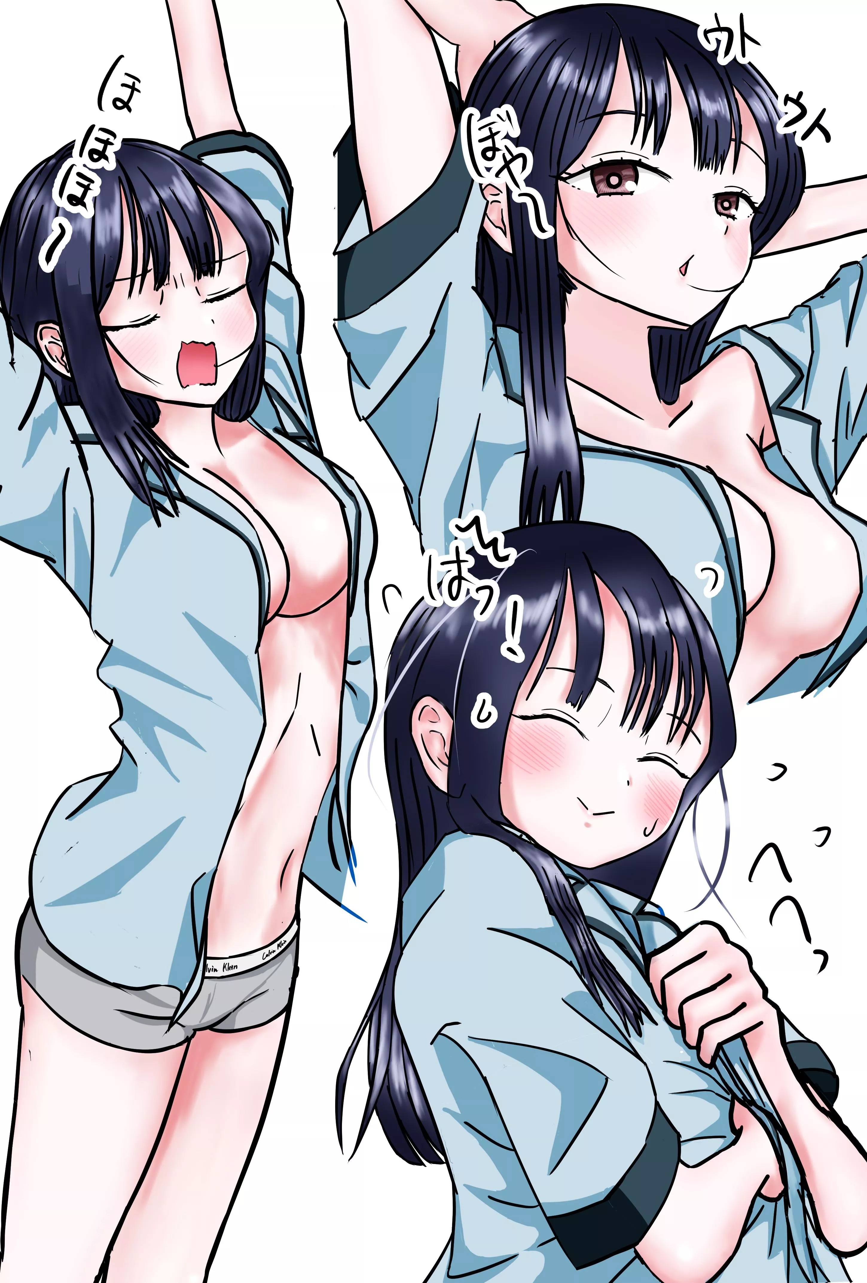 Anna Yamada Stretching In Her Sleepwear  posted by Csxc