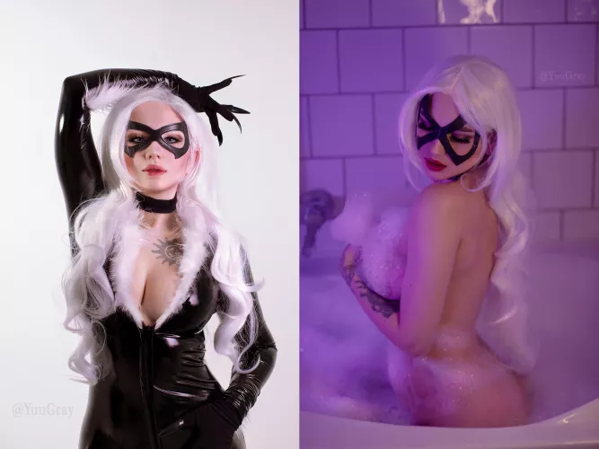 Black cat Marvel Comics by YuuGray by YuuGray