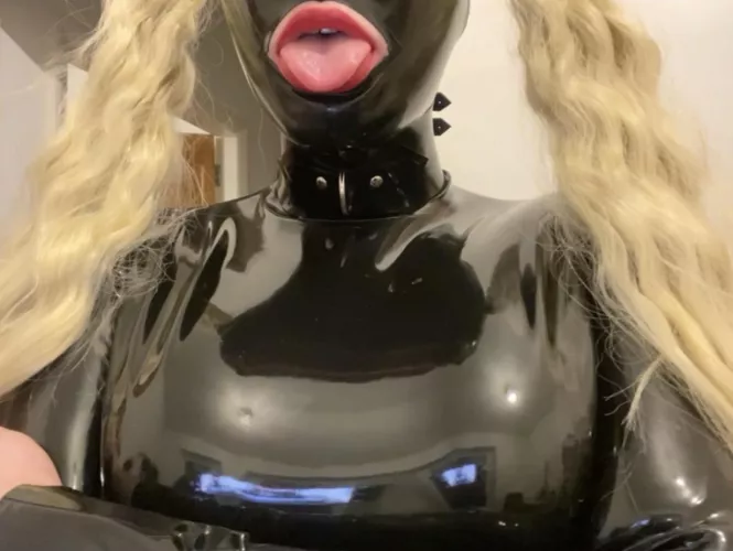 Can hardly breath this latex hood is so tight! by The_real_rubber