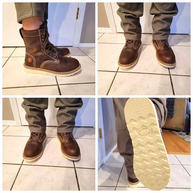 Excellent 8 Inch Tall, Soft Toe, Premium Full-Grain Leather Work Boots posted by Particular-Fun8670