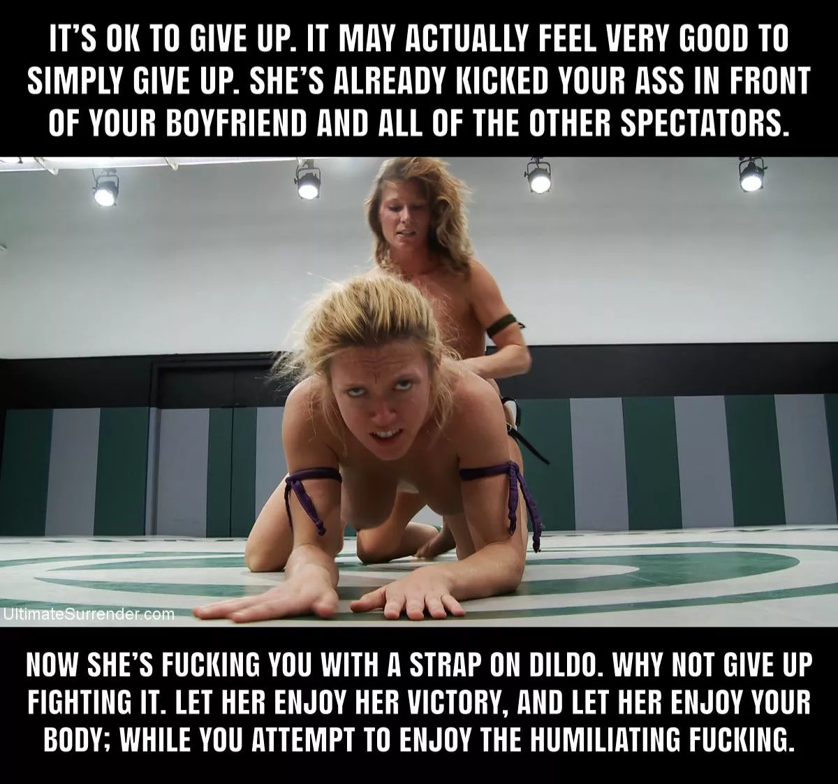 Give up and enjoy the humiliation  posted by PottyCaptions