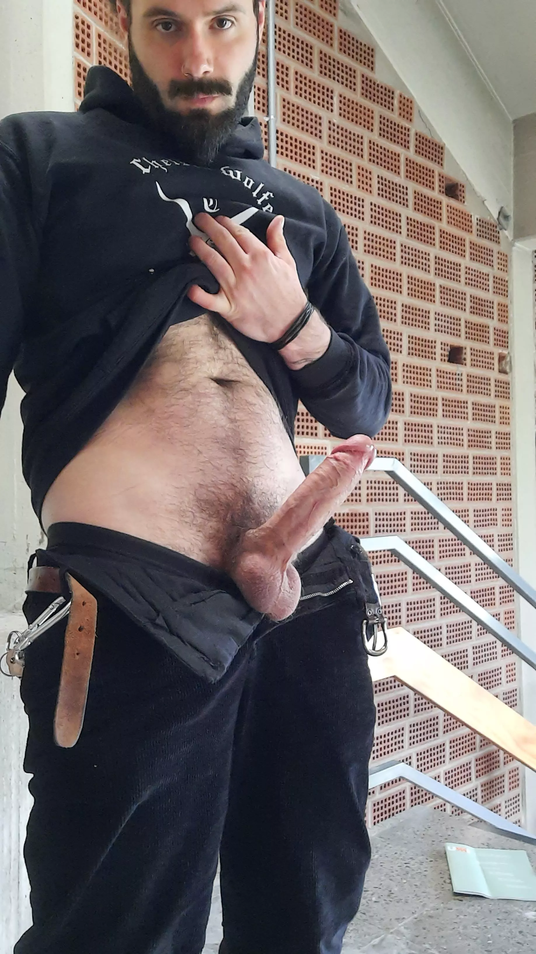 got so horny I had to take a nude in the university hallway posted by Satyriosis23