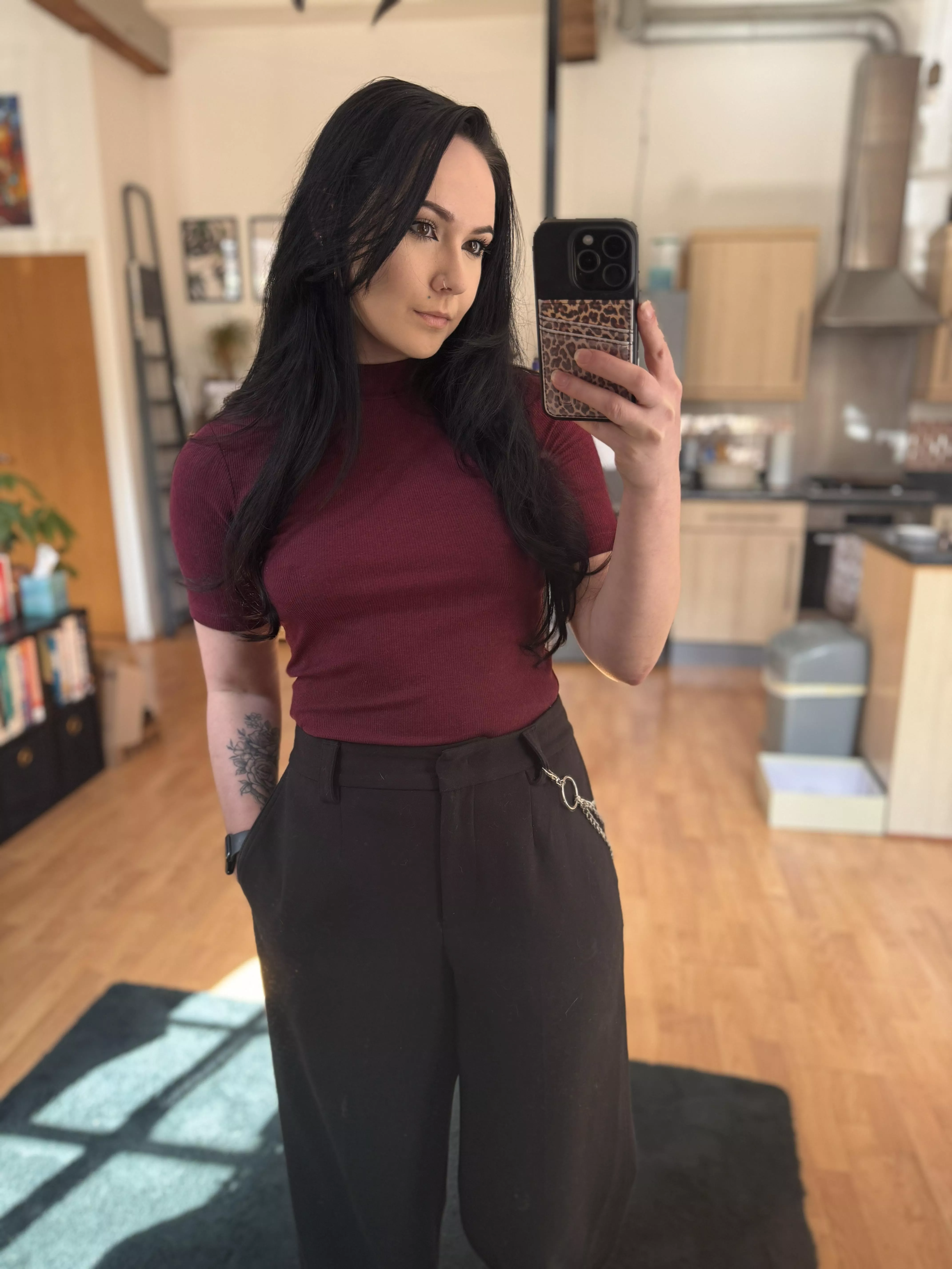 I call this look ‘corporate goth’ posted by cockneygoth