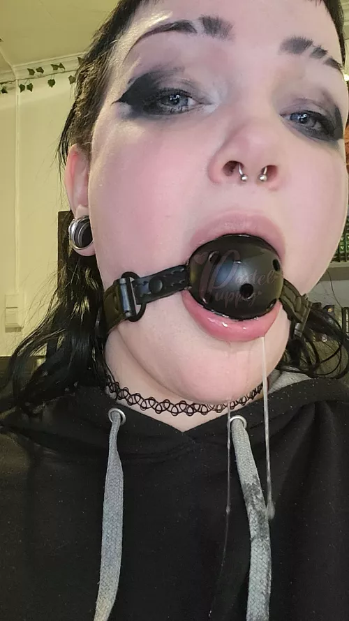 I love ball gags 😍🤤 by PastelPuppy_