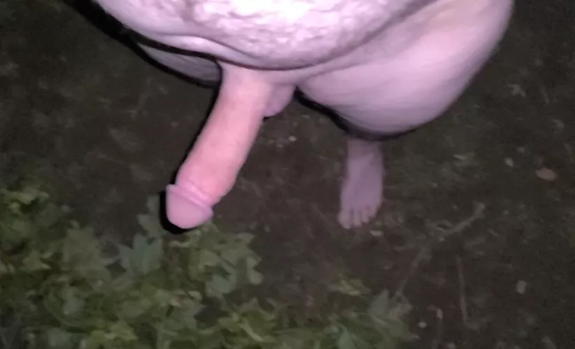 In the park nude, at night.  by Way2Damn-extreme1